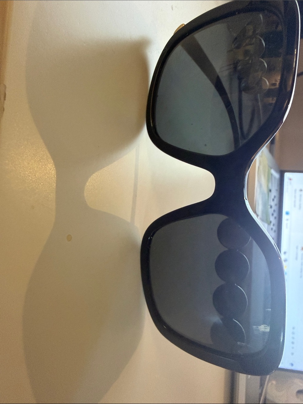 Versace Black Oversized Women's Sunglasses